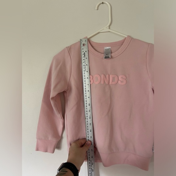 BONDS Pink Crew Neck Pullover Size 7 - Picture 2 of 7